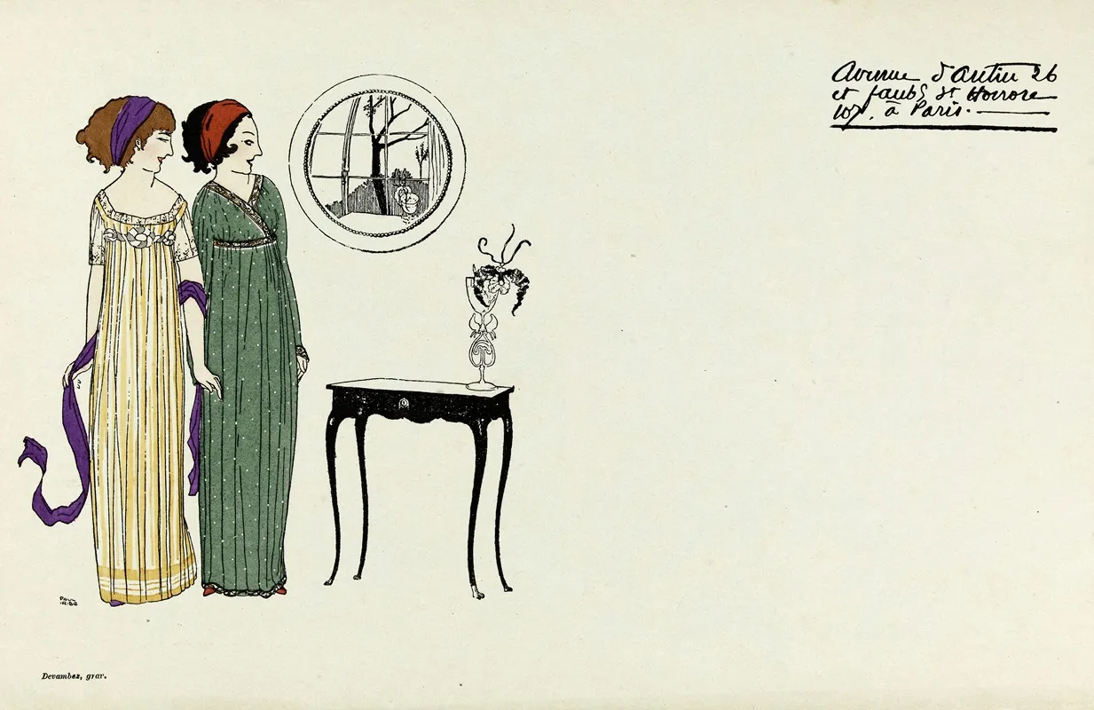 Carte Publicitaire Illustree De La Maison Poiret