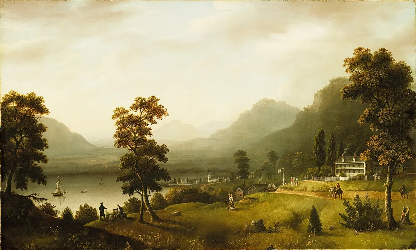 Carters Tavern At The Head Of Lake George Wall Art by Francis Guy - High-Resolution Digital Print