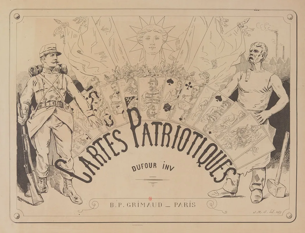Cartes Patriotiques Wall Art by Alexandre Dufour - High-Resolution Digital Print