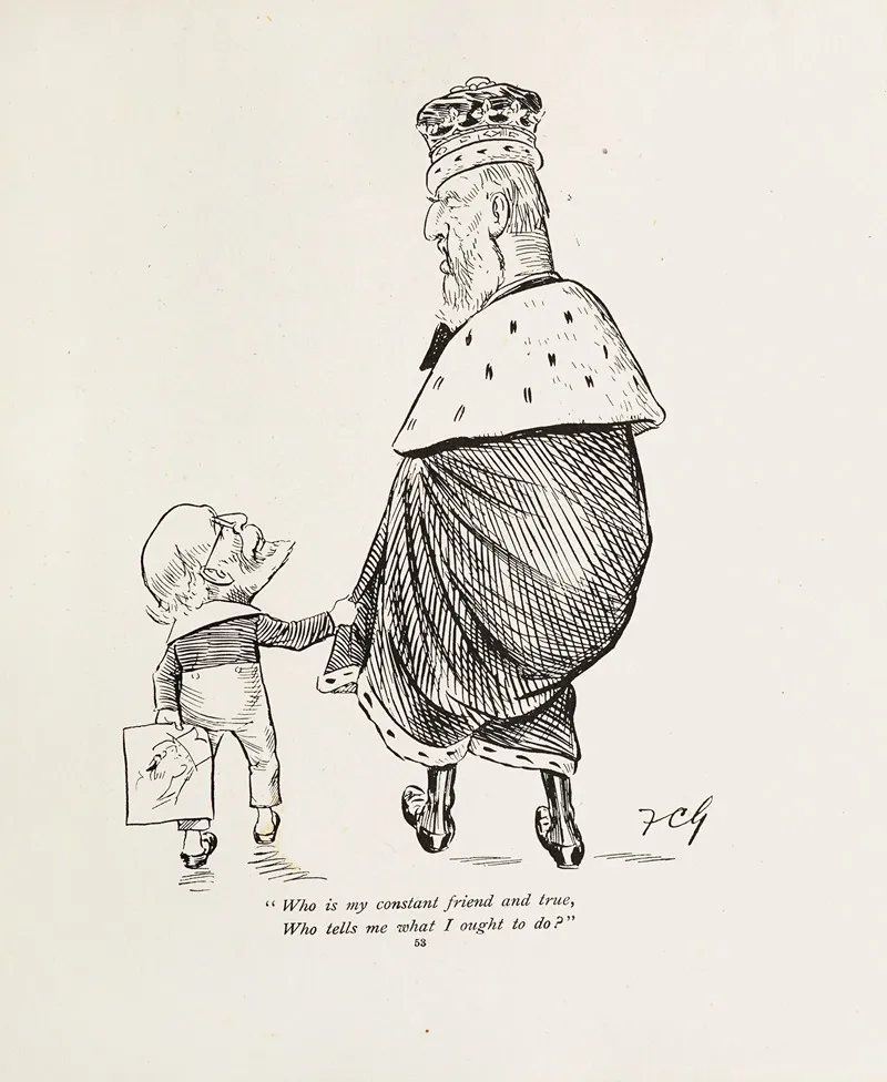 Cartoons In Rhyme And Line Pl 13 Wall Art by Sir Wilfrid Lawson - High-Resolution Digital Print