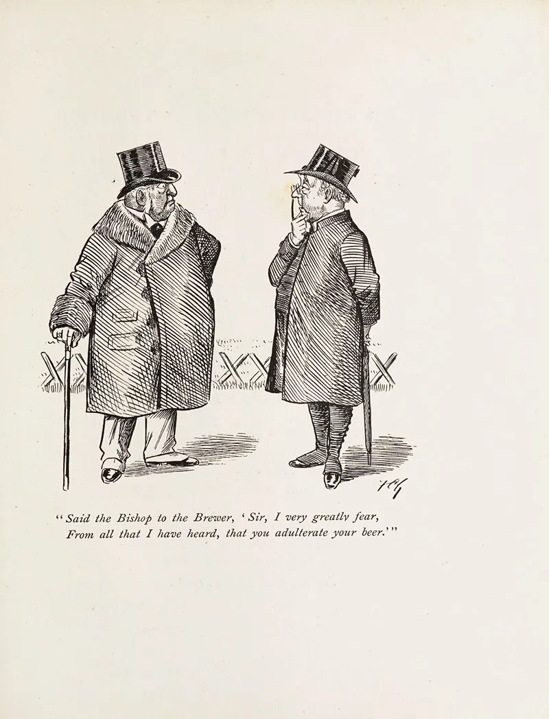 Cartoons In Rhyme And Line Pl 33 Wall Art by Sir Wilfrid Lawson - High-Resolution Digital Print