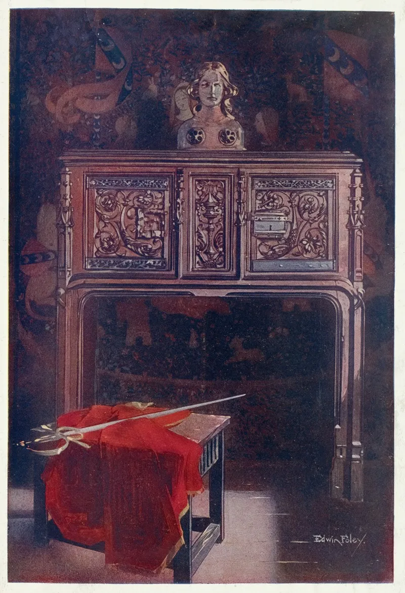 Carved Oak Dressoir Louis Xii In The Musee Cluny Paris Wall Art by Edwin Foley - High-Resolution Digital Print