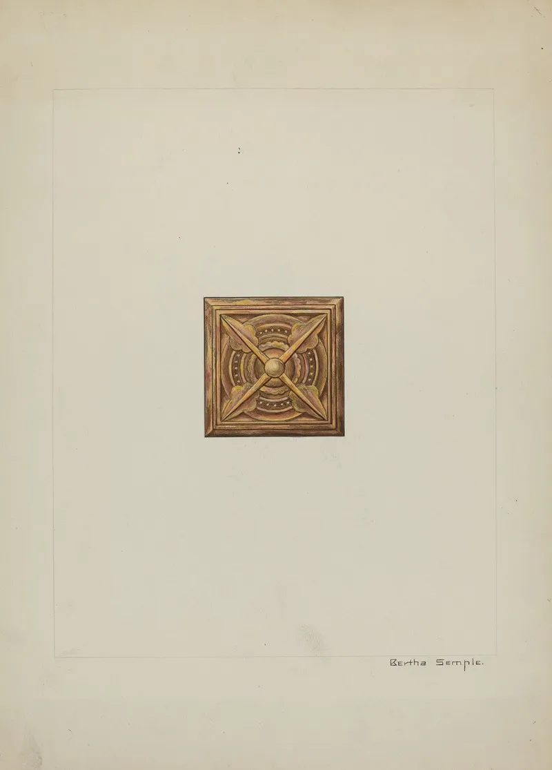 Carved Wood Ornament