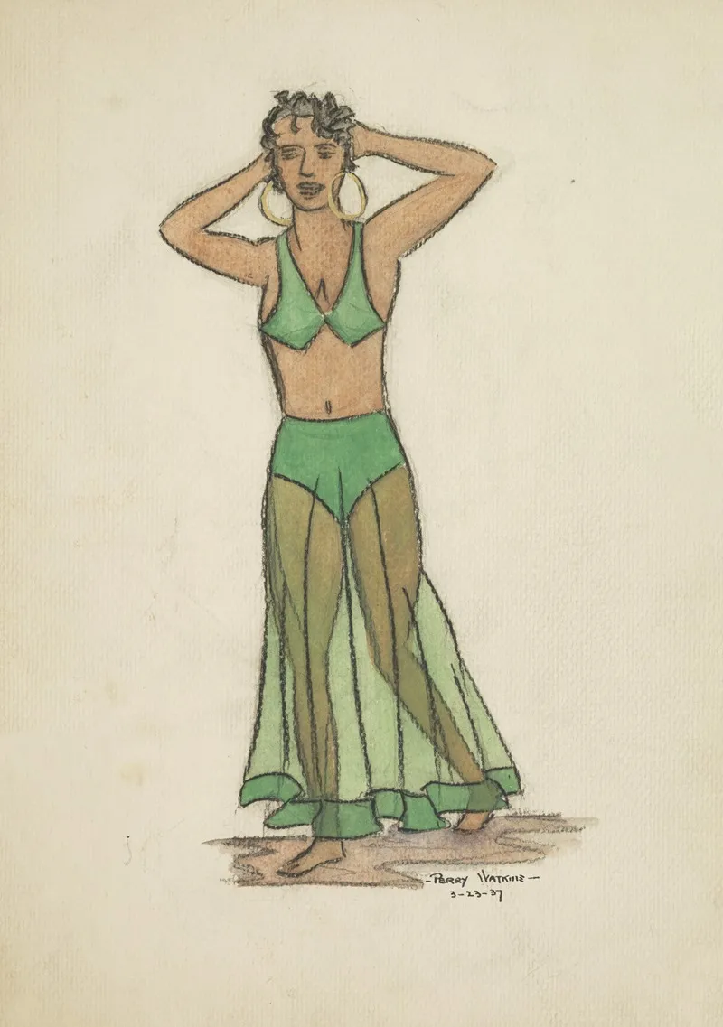 Case Of Philip Lawrence Green Bandeau And Sheer Skirt