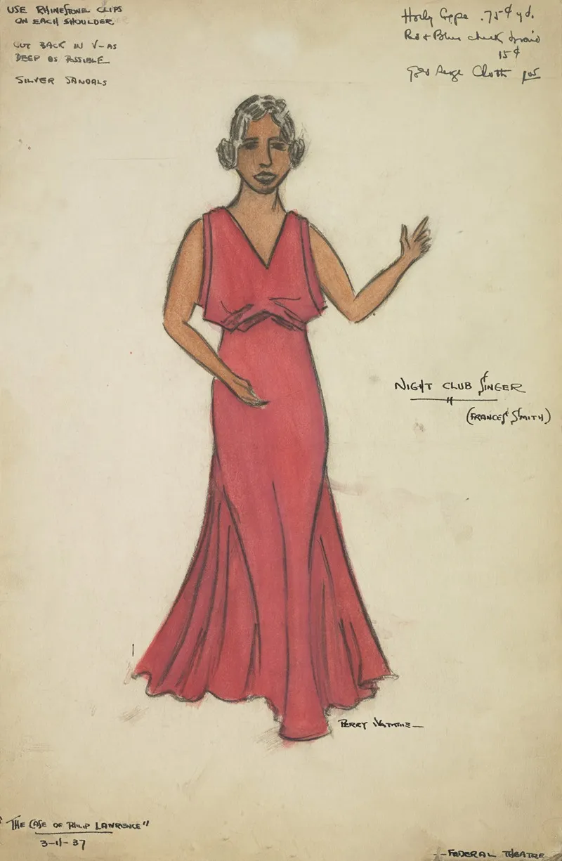 Case Of Philip Lawrence Night Club Singerfrancis Smity In Red Gown