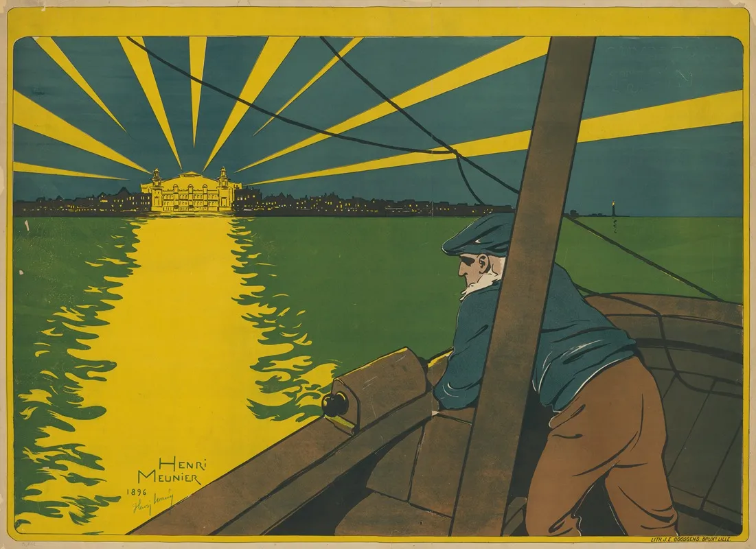 Casino De Blanckenberghe Ouverture 1er Juin Wall Art by Henri Meunier - High-Resolution Digital Print
