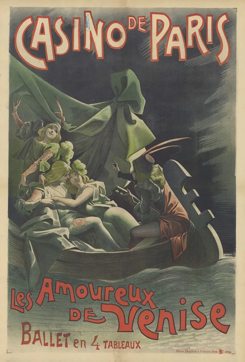 Casino De Paris Les Amoureux De Venise Ballet En 4 Tableaux