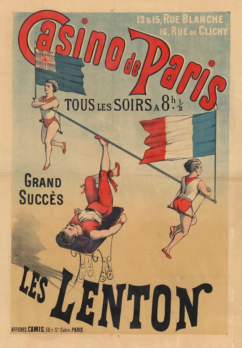 Casino De Paris Les Lenton Wall Art by Imp. Camis - High-Resolution Digital Print
