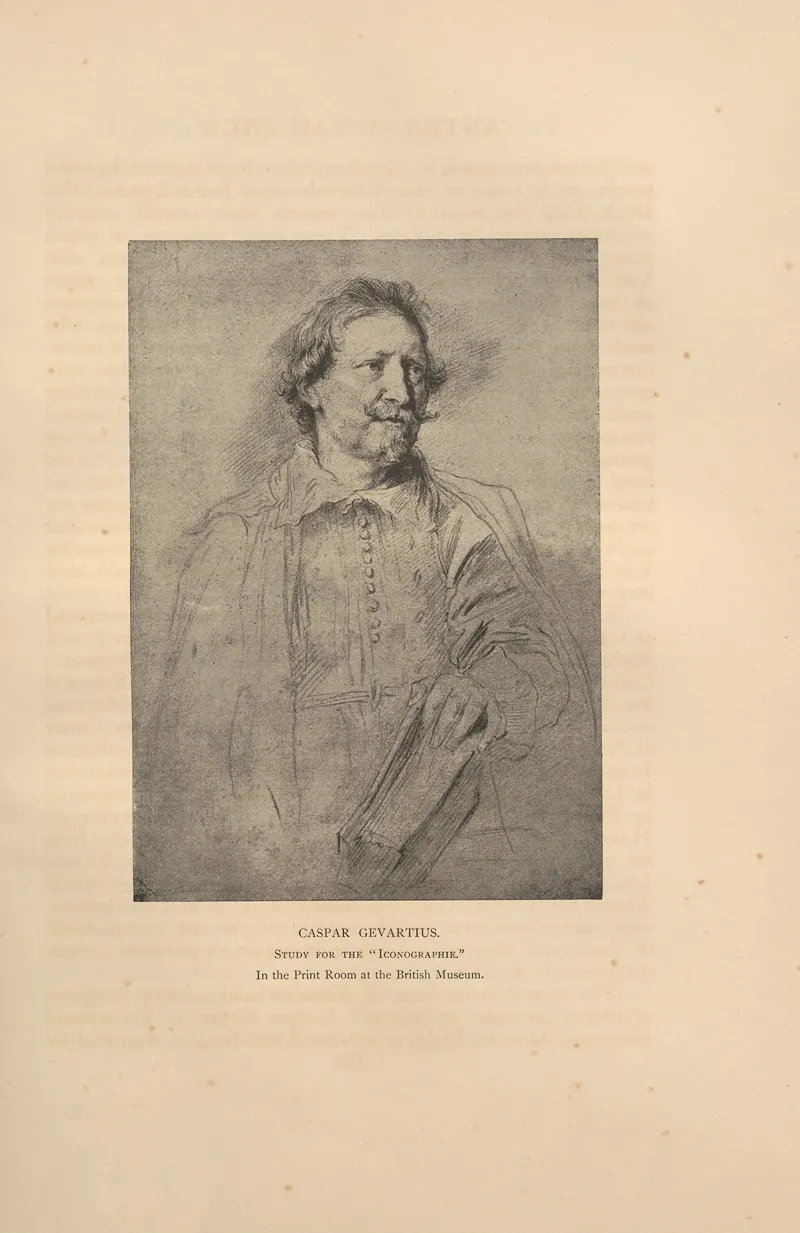 Caspar Gevartius Study For The Iconographie Wall Art by Lionel Cust - High-Resolution Digital Print