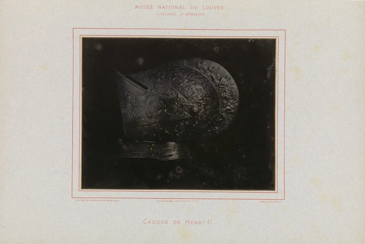Casque De Henri Ii Wall Art by Léon Vidal - High-Resolution Digital Print