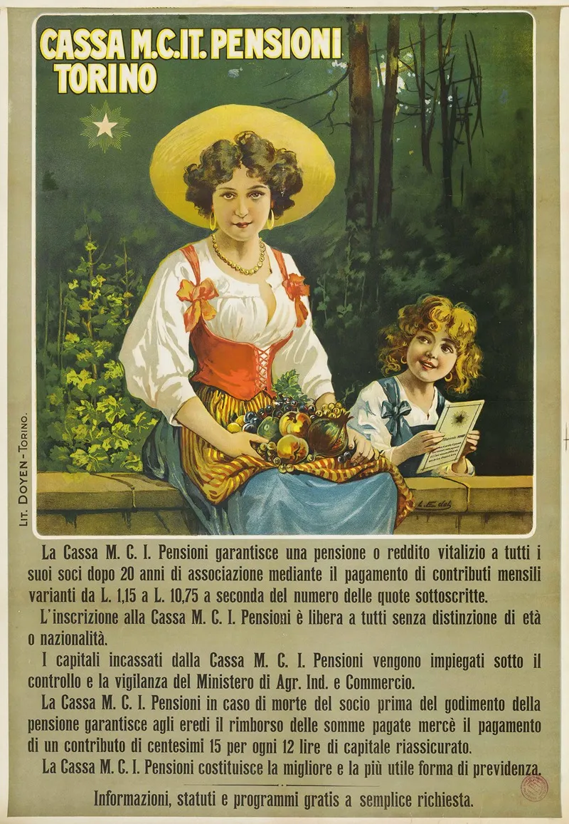 Cassa M C It Pensioni Torino Wall Art by Leonida Edel - High-Resolution Digital Print