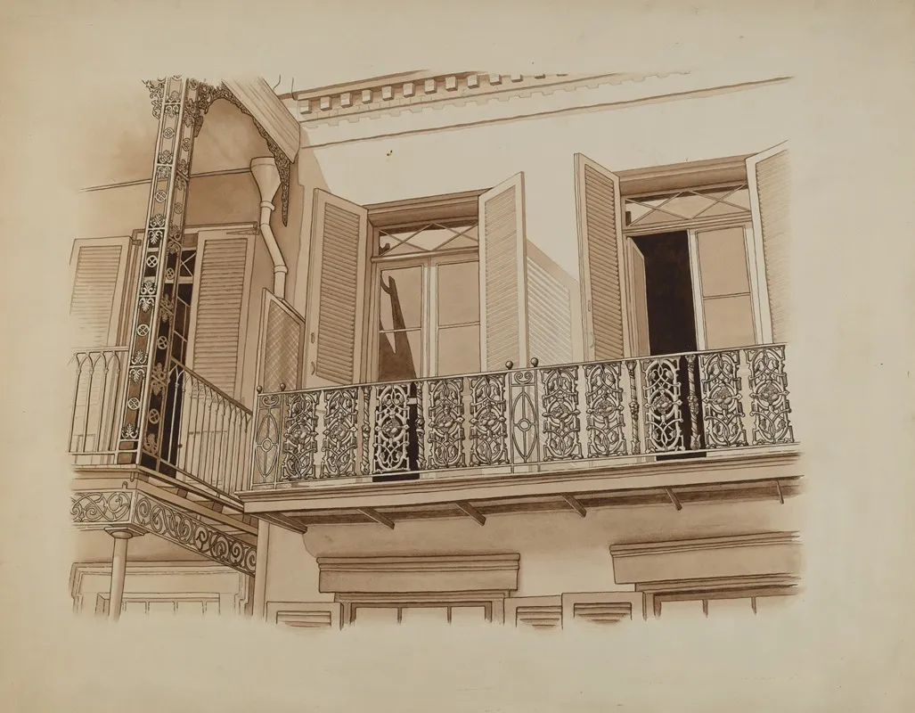 Cast Iron Balcony Rail 6