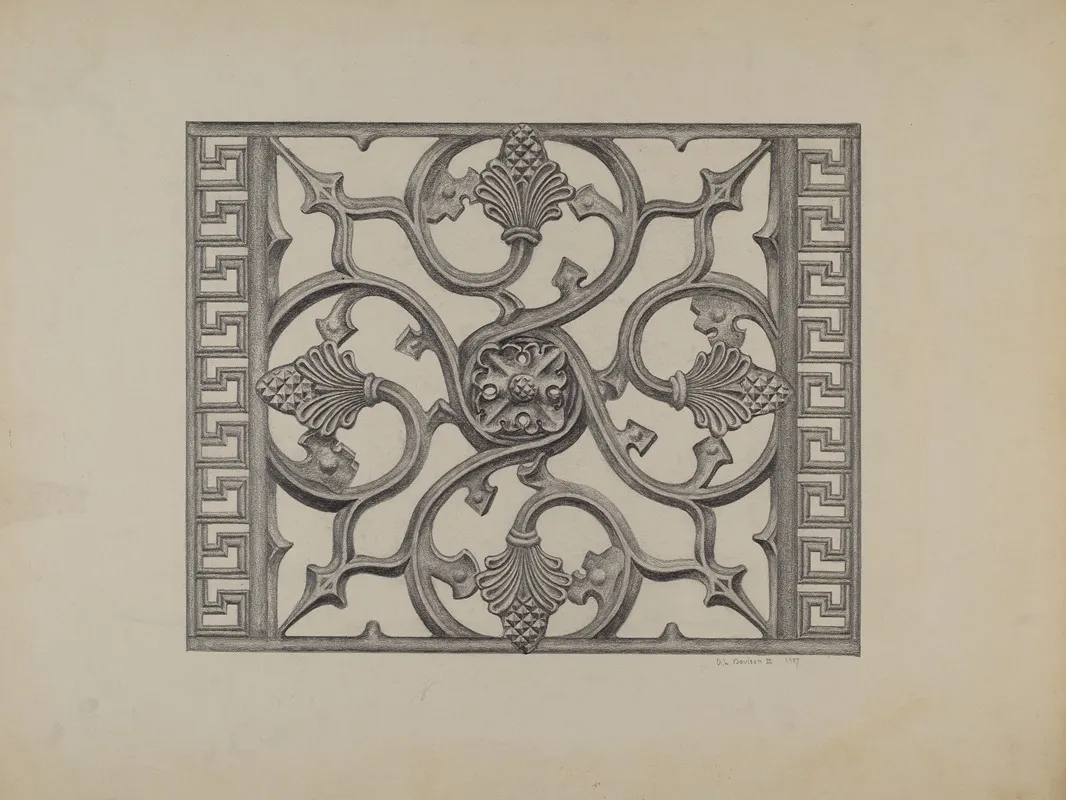Cast Iron Window Grille 2