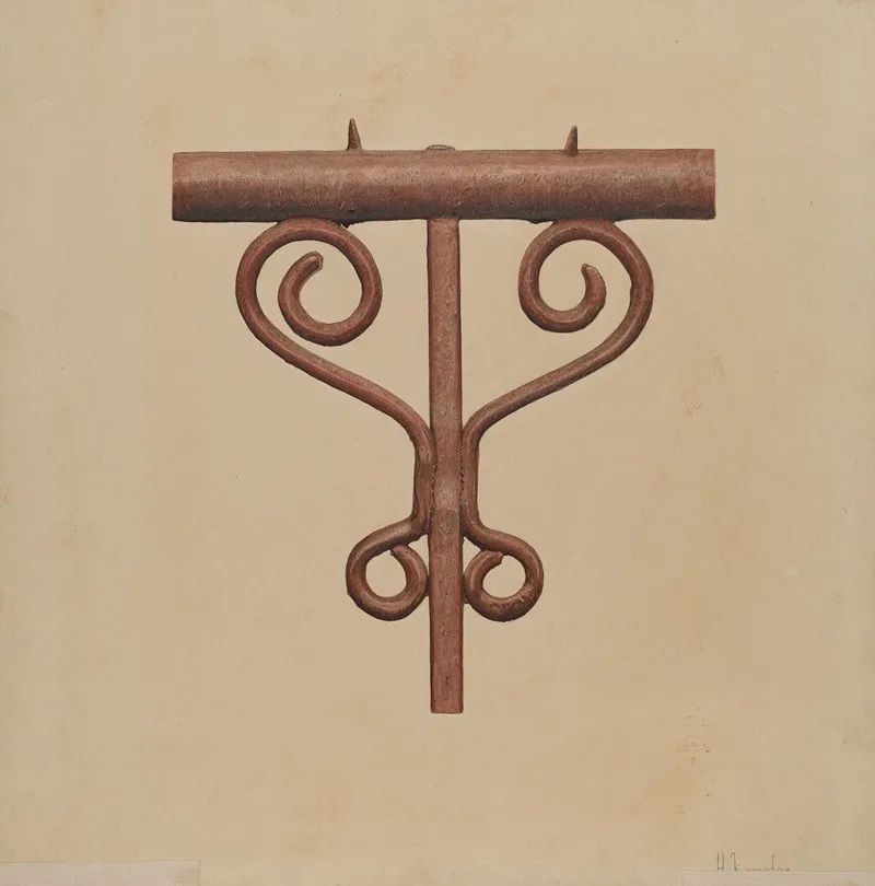 Cast Iron Window Railing Wall Art by Harley Kempter - High-Resolution Digital Print