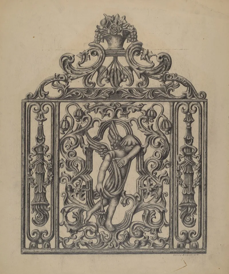 Cast Ornament Wall Art by Henry Zwysen - High-Resolution Digital Print