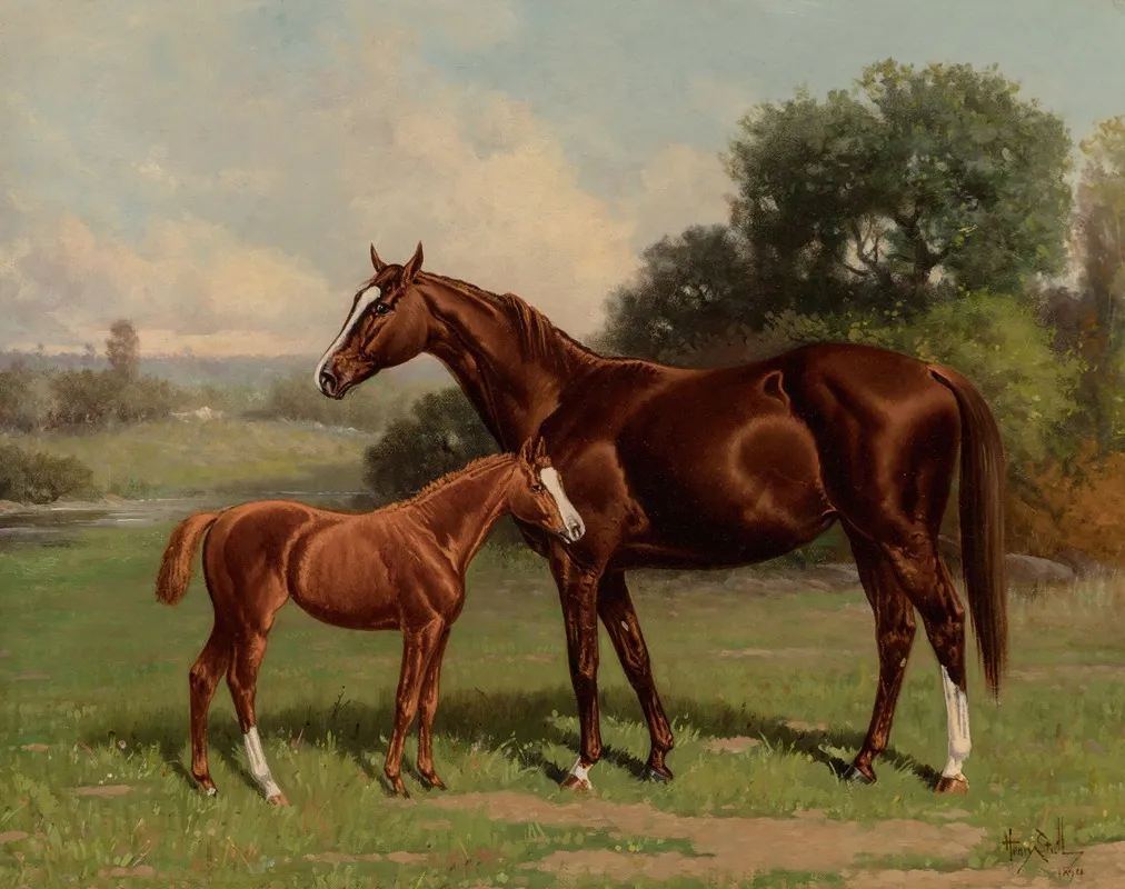 Castalia And Colt By Uncas