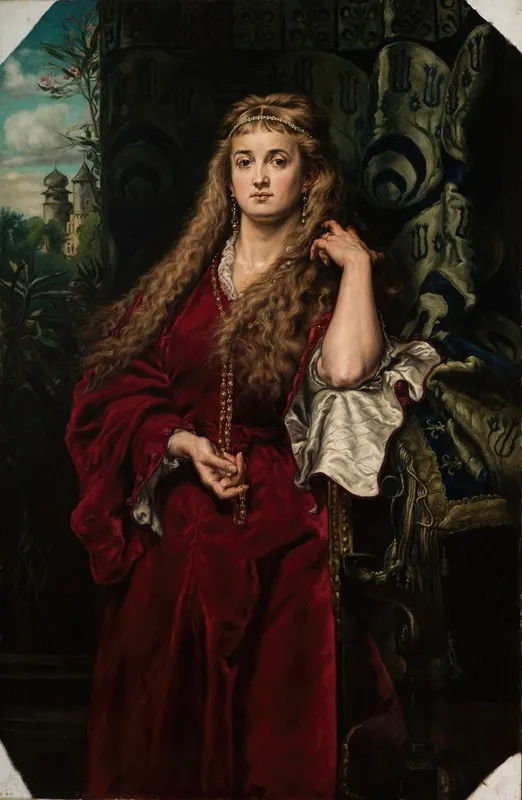 Castellans Daughter Wall Art by Jan Matejko - High-Resolution Digital Print