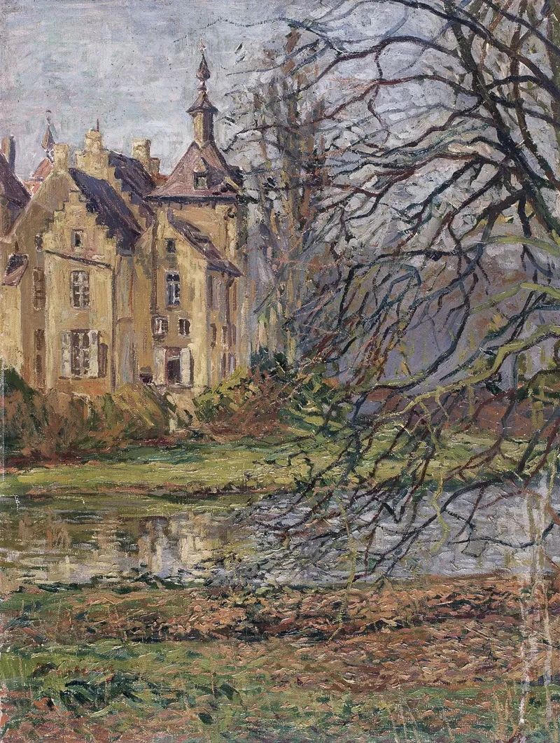 Castle At Wemmel Wall Art by Alfons Dessenis - High-Resolution Digital Print