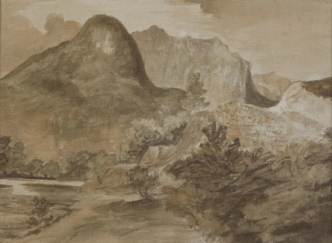 Castle Crag Borrowdale Wall Art by John Constable - High-Resolution Digital Print