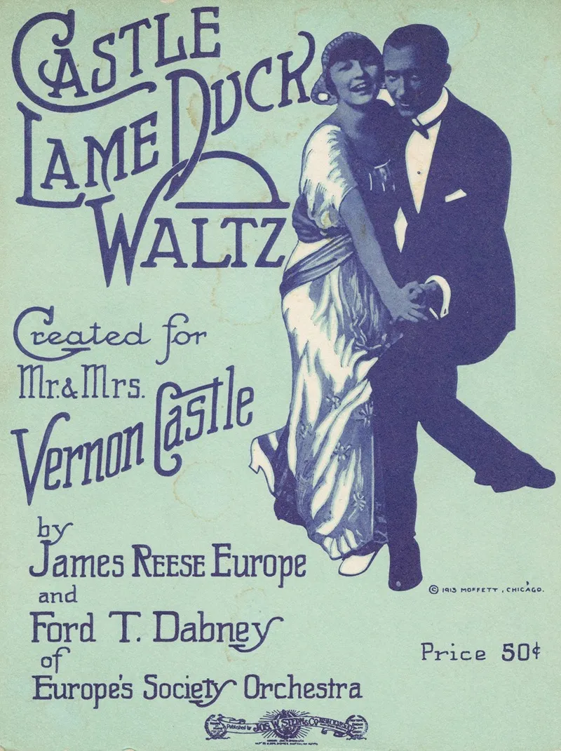 Castle Lame Duck Waltz Sheet Music Cover Wall Art by Anonymous - High-Resolution Digital Print
