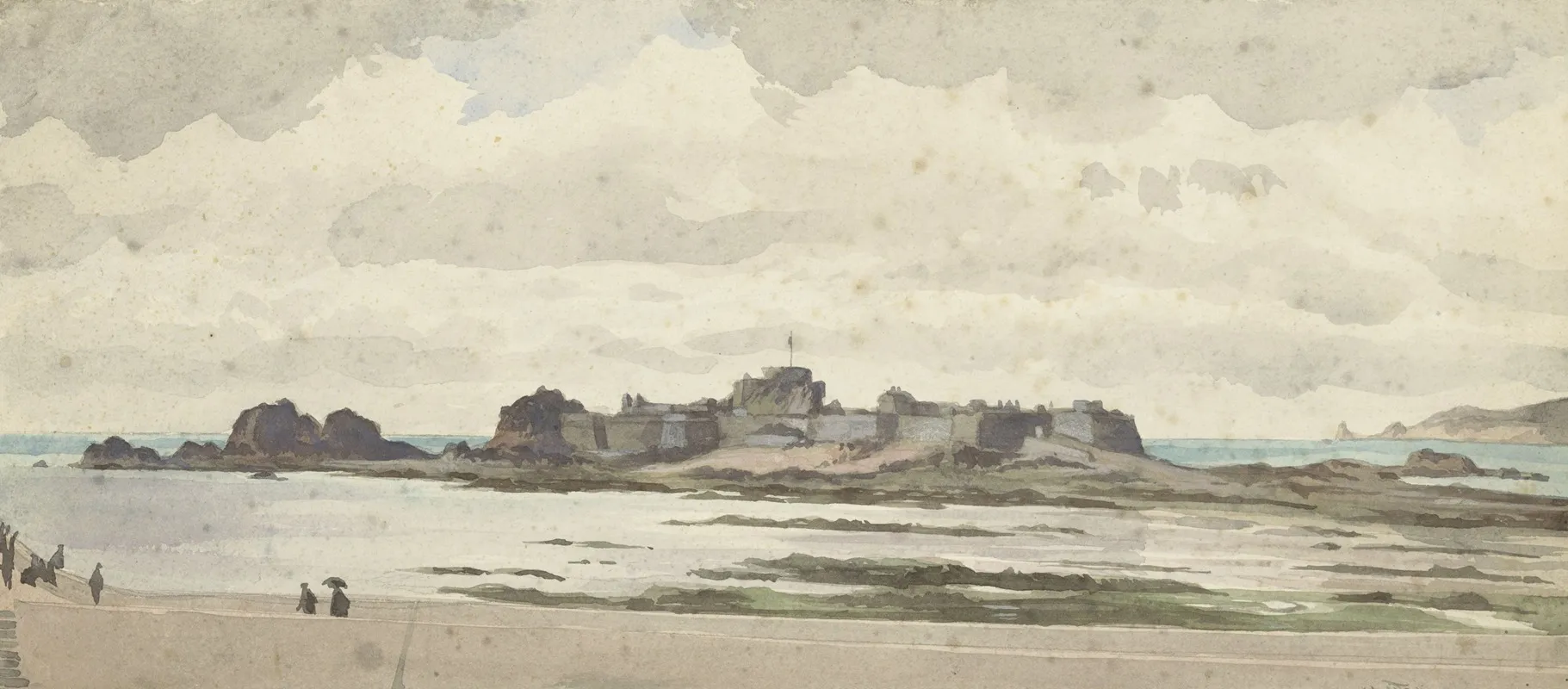 Castle Or Fortress On The Coast