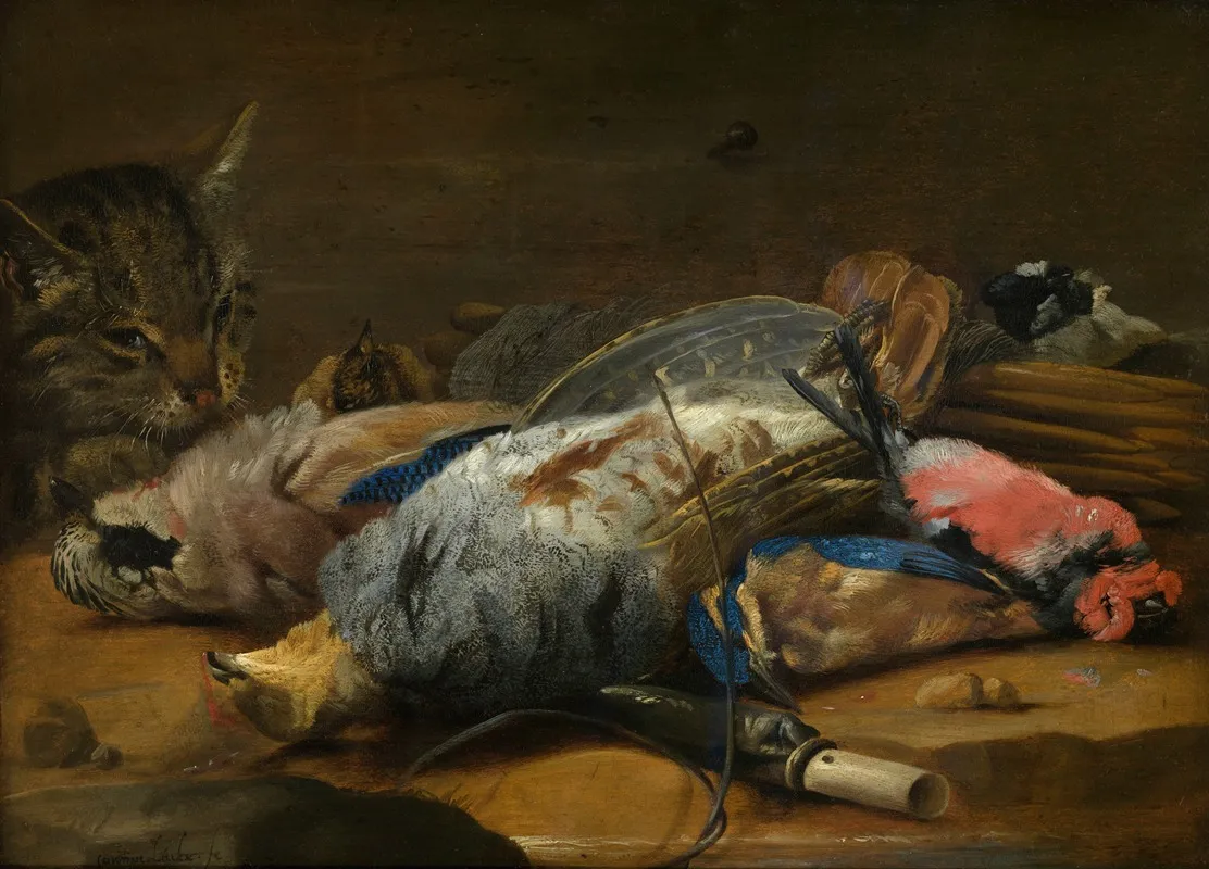 Cat And Dead Game Wall Art by Carstian Luyckx - High-Resolution Digital Print