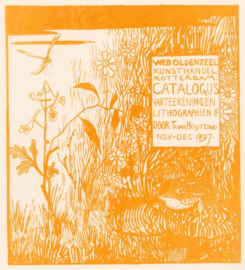 Catalogusomslag Met Pad En Libelle