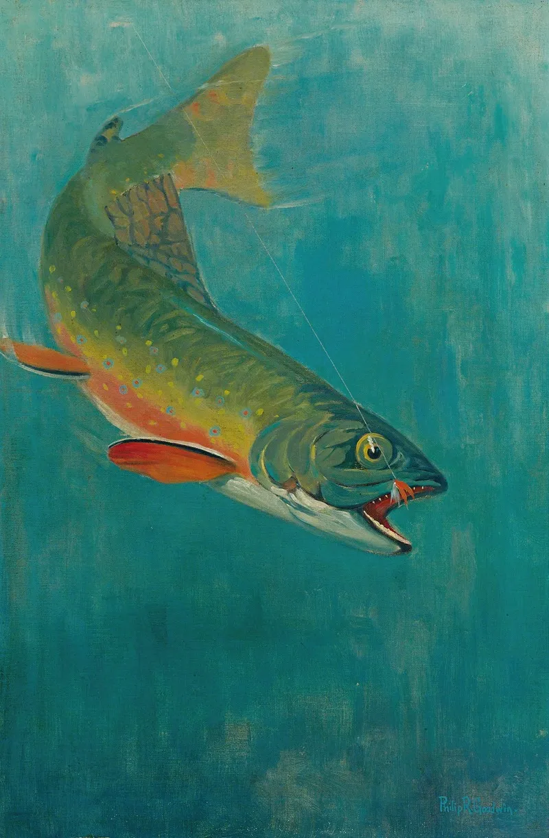 Catching The Bait Wall Art by Philip R. Goodwin - High-Resolution Digital Print