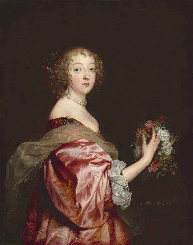 Catherine Howard Lady Daubigny Wall Art by Anthony van Dyck - High-Resolution Digital Print