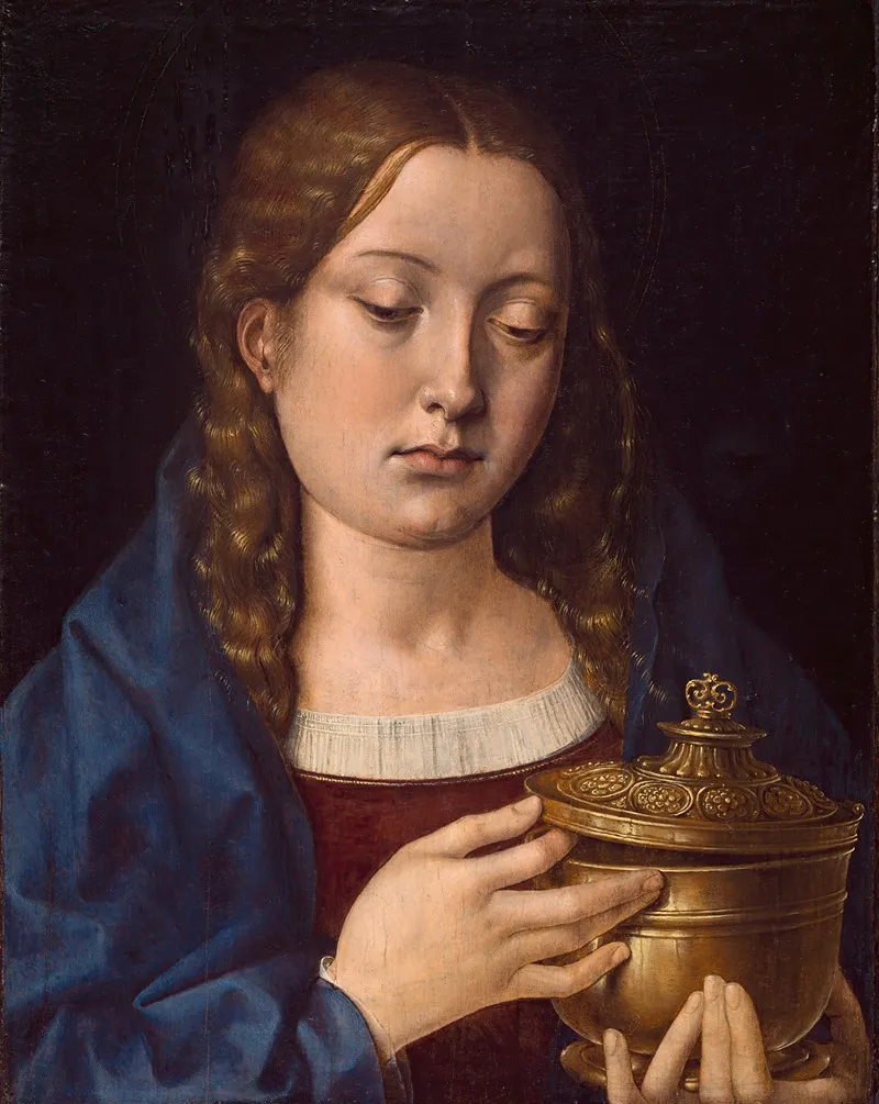 Catherine Of Aragon As The Magdalene Wall Art by Michel Sittow - High-Resolution Digital Print