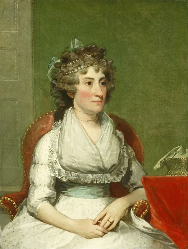 Catherine Yates Pollock Mrs George Pollock Wall Art by Gilbert Stuart - High-Resolution Digital Print