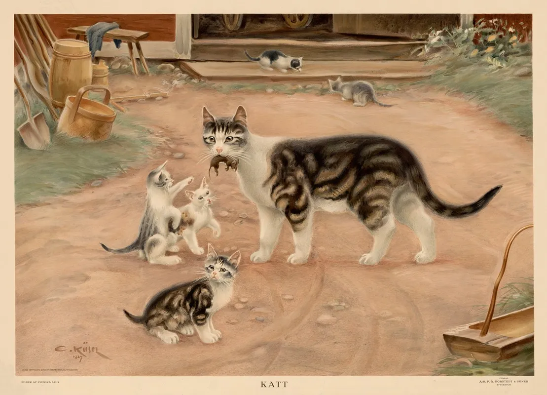 Cats 10 Wall Art by Ernst Küsel - High-Resolution Digital Print