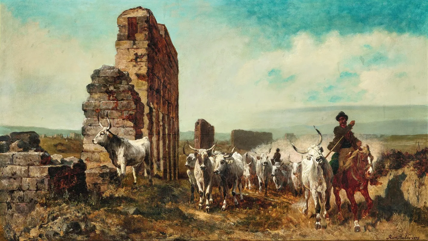 Cattle In The Roman Campagna