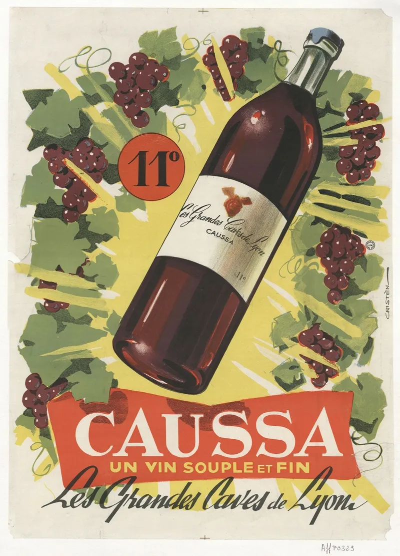 Caussa Un Vin Souple Et Fin Wall Art by Cristen - High-Resolution Digital Print