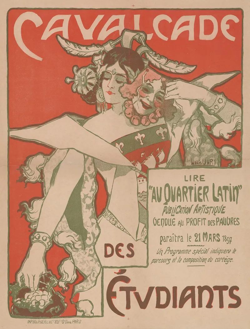 Cavalcade Des Etudiants Wall Art by Louis Oury - High-Resolution Digital Print