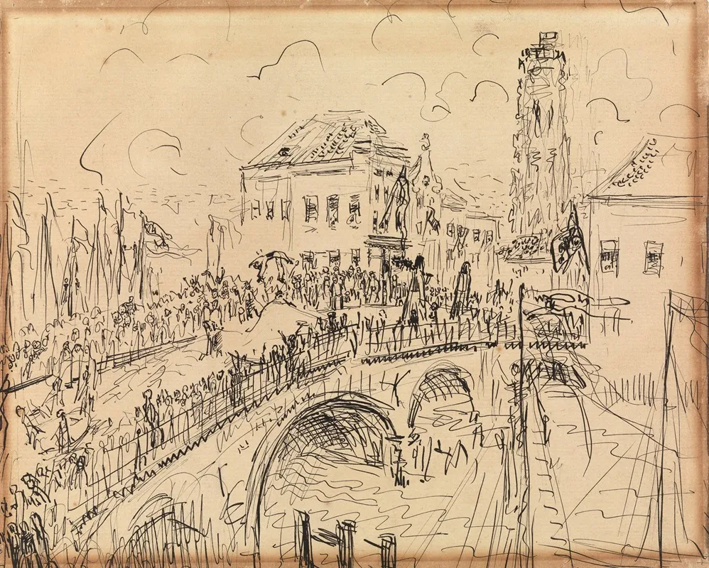 Cavalcade On Hoogbrug In Mechelen Opsinjoorke
