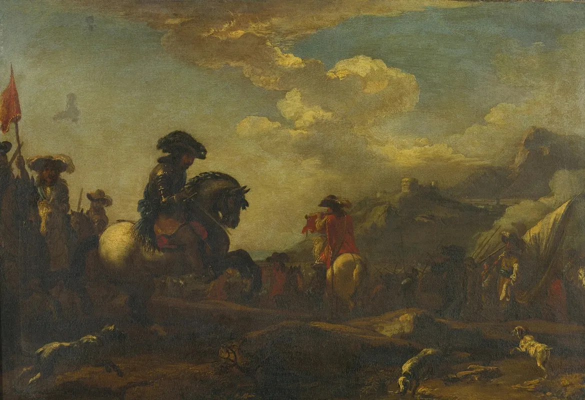 Cavalry Advancing Wall Art by Jacques Courtois - High-Resolution Digital Print