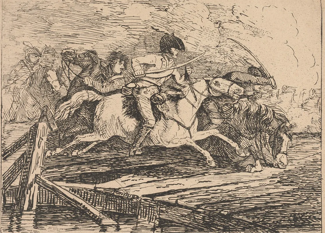 Cavalry Charging 2 Wall Art by Conrad Gessner - High-Resolution Digital Print
