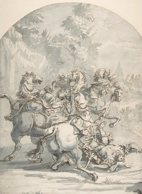 Cavalry Engagement 3 Wall Art by Francesco Monti - High-Resolution Digital Print