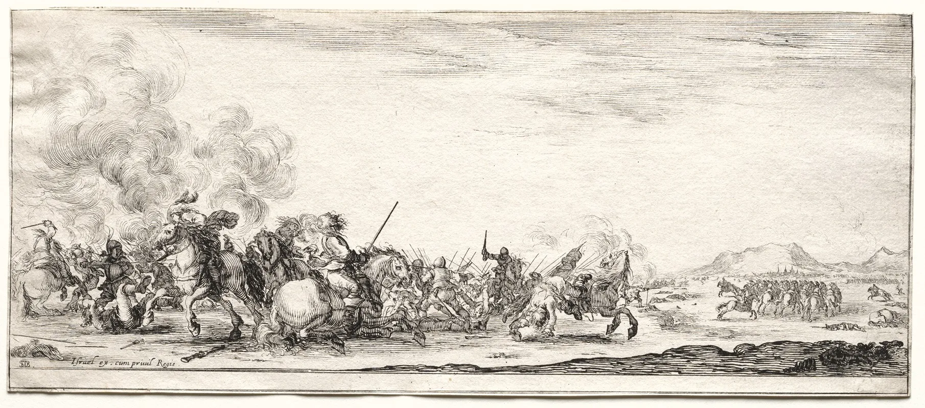Cavalry Skirmish 6 Wall Art by Israël Henriet - High-Resolution Digital Print