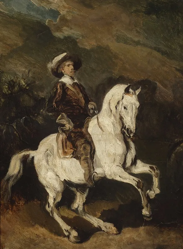 Cavalryman 2 Wall Art by Piotr Michałowski - High-Resolution Digital Print