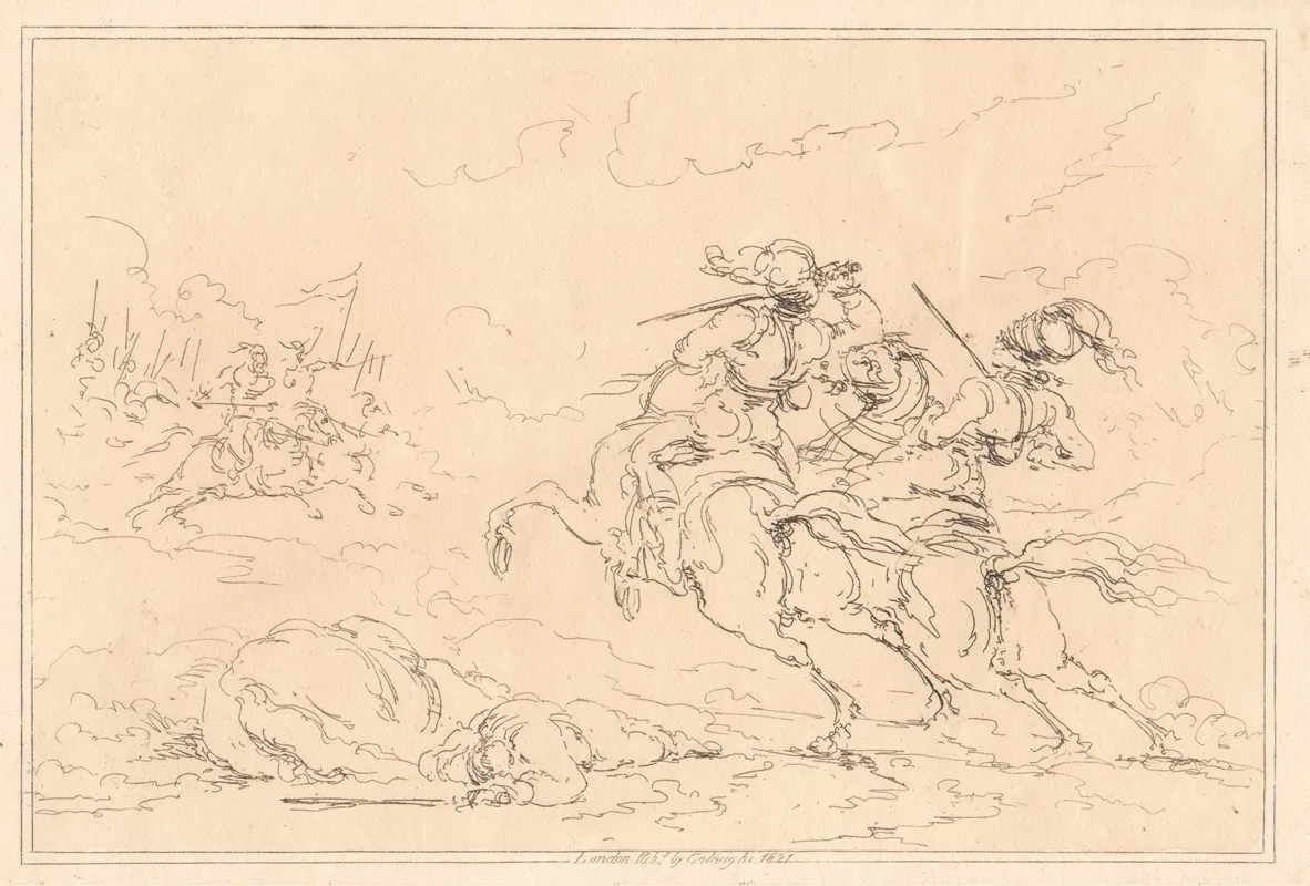 Cavalrymen Etc 11 Wall Art by Joseph Steuart - High-Resolution Digital Print