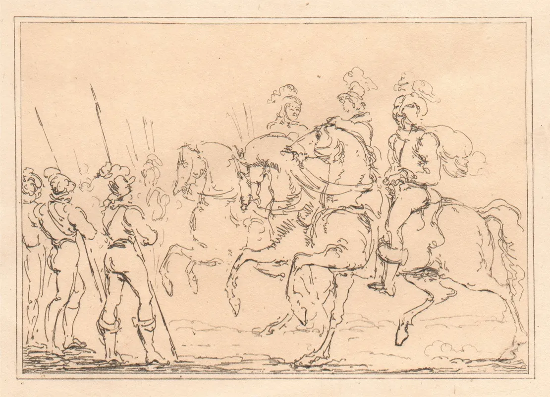 Cavalrymen Etc 7 Wall Art by Joseph Steuart - High-Resolution Digital Print