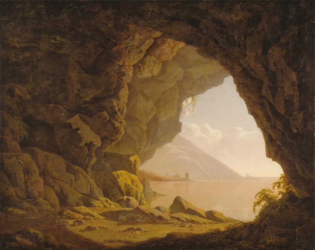Cavern Near Naples Wall Art by Joseph Wright of Derby - High-Resolution Digital Print