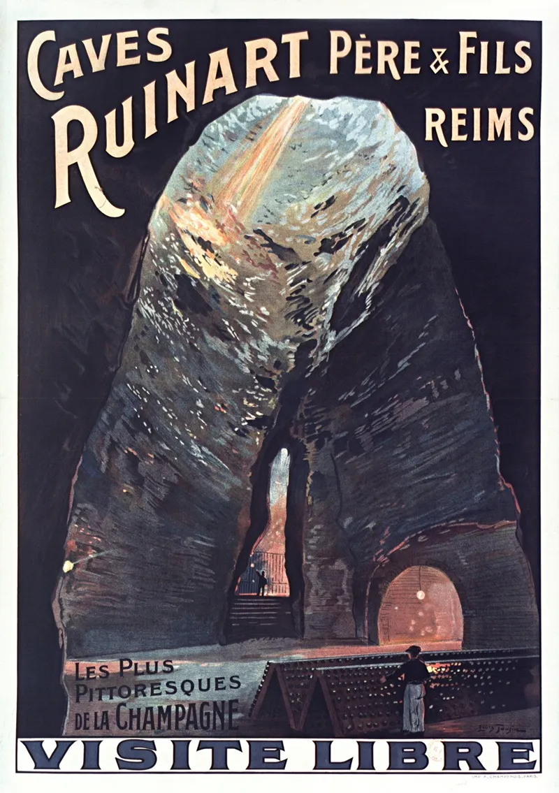 Caves Ruinart Pere And Fils Reims Les Plus Pittoresques De La Champagne Visite Libre Wall Art by Louis Tauzin - High-Resolution Digital Print