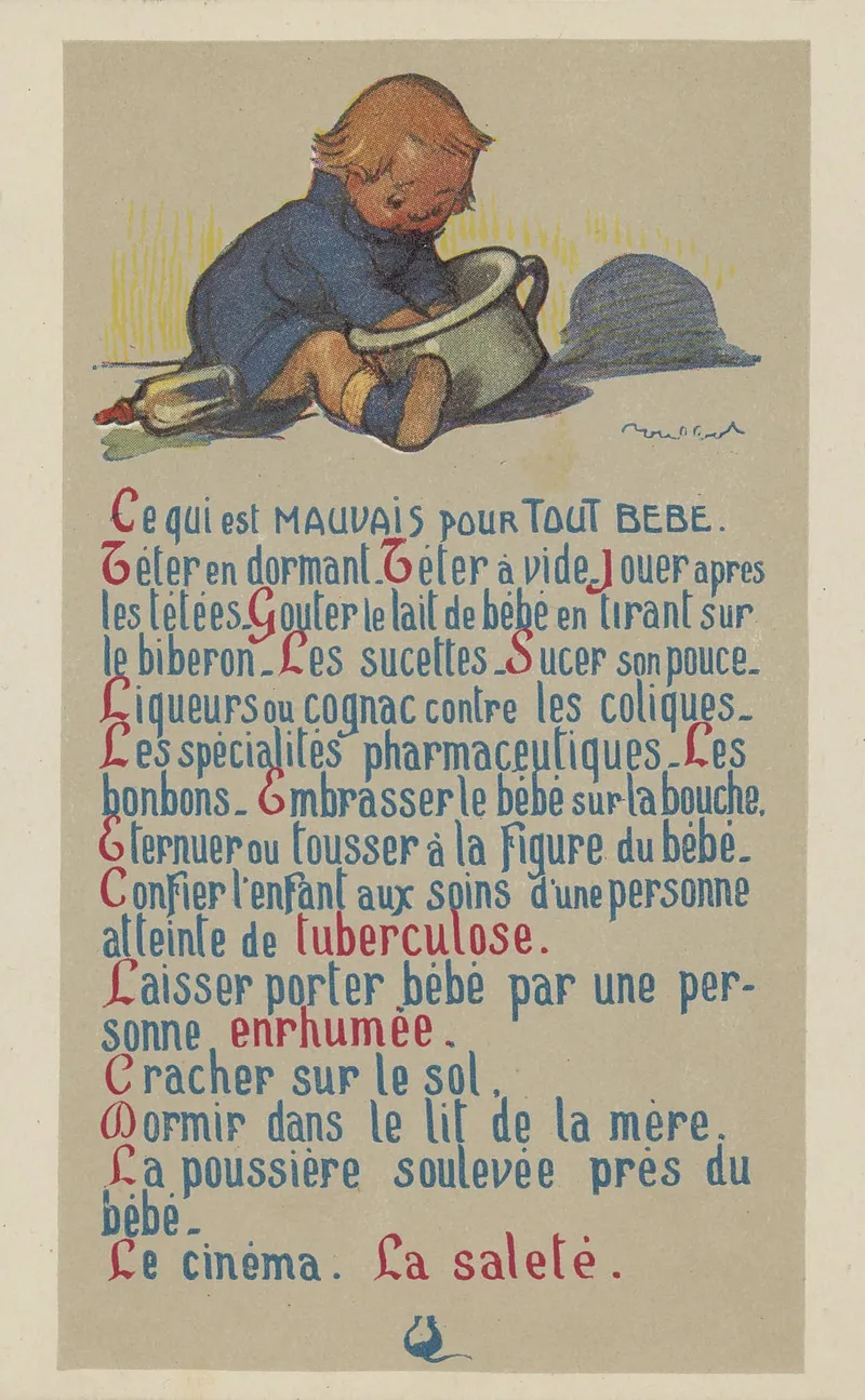 Ce Qui Est Mauvais Pour Tout Bebe Wall Art by Moullot - High-Resolution Digital Print