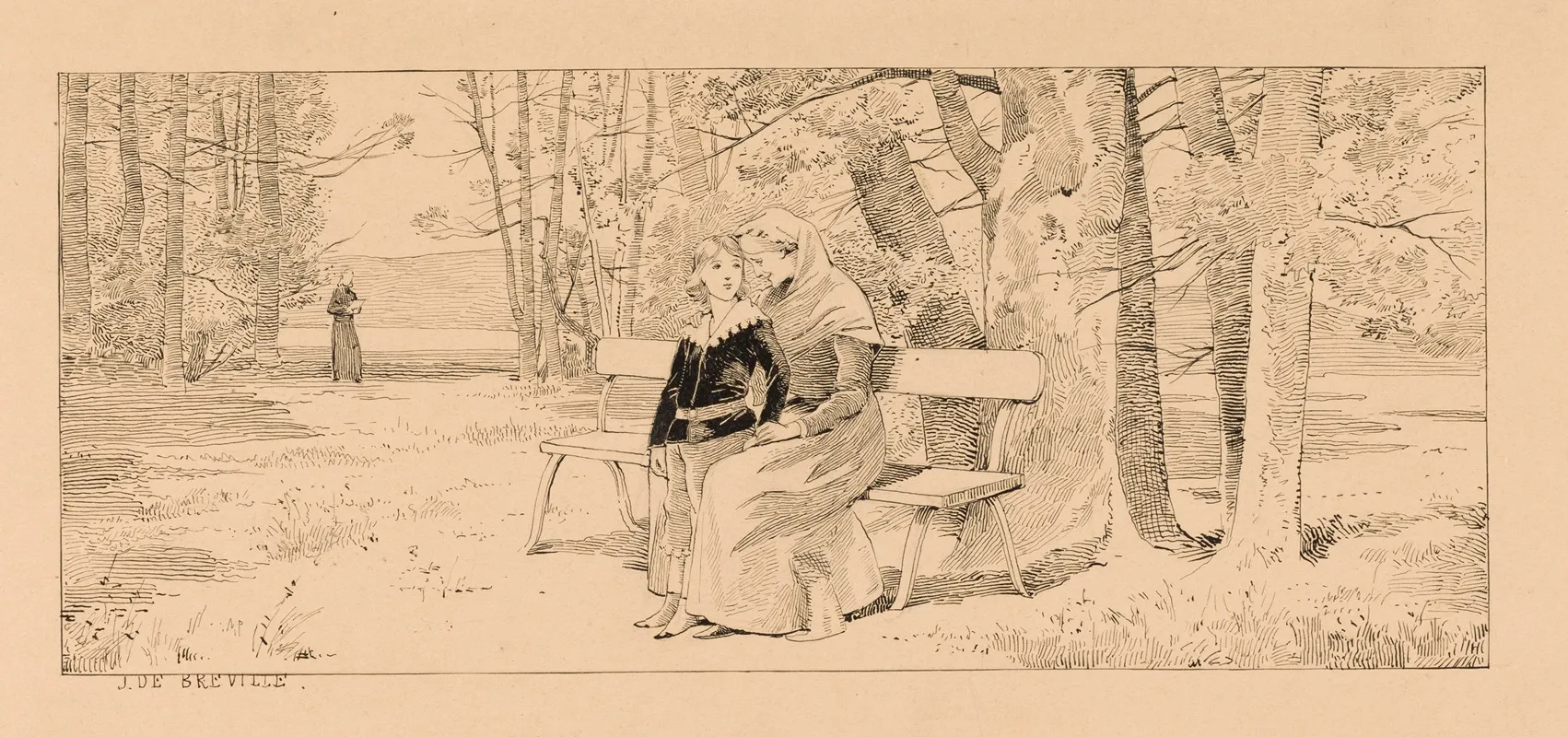 Ce Qui Se Passait Aux Feuillantines Vers 1813 Wall Art by Job (Jacques-Marie-Gaston Onfroy de Bréville) - High-Resolution Digital Print