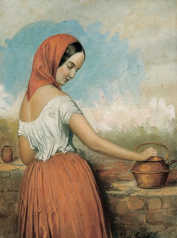 Cebando Mate Wall Art by Adolphe Hastrel de Rivedoux - High-Resolution Digital Print