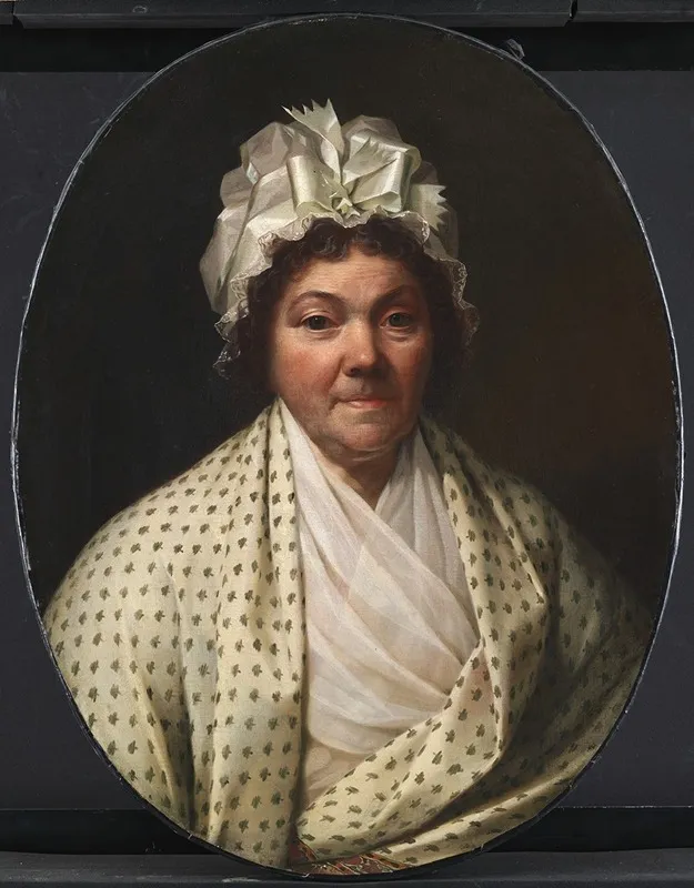 Cecilie Marie Elisabeth Schouw F Bagge Poul Johan Schouws Hustru Wall Art by Jens Juel - High-Resolution Digital Print