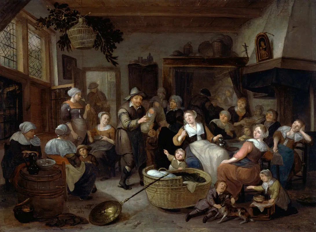 Celebration Of A Birth Wall Art by Richard Brakenburgh - High-Resolution Digital Print